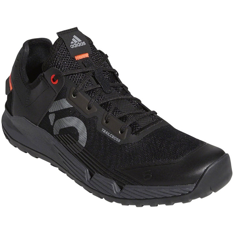 Five Ten Trailcross LT Flat Shoes – Mens Core BLK / Gray Two / Solar Red 12
