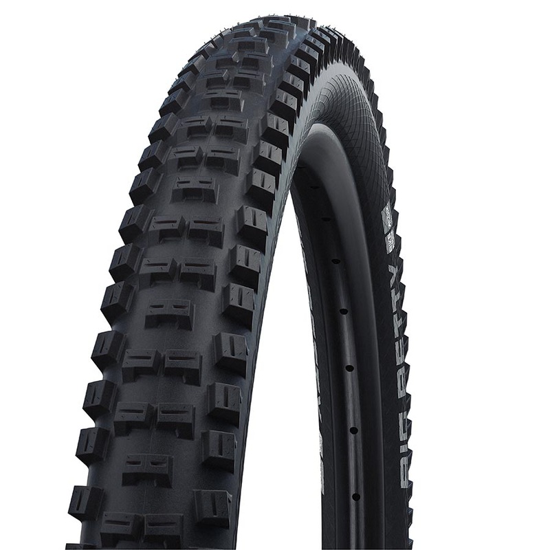 Schwalbe Big Betty Tire – 29 x 2.40 Tubeless Folding BLK Performance Line Double Defense Addix