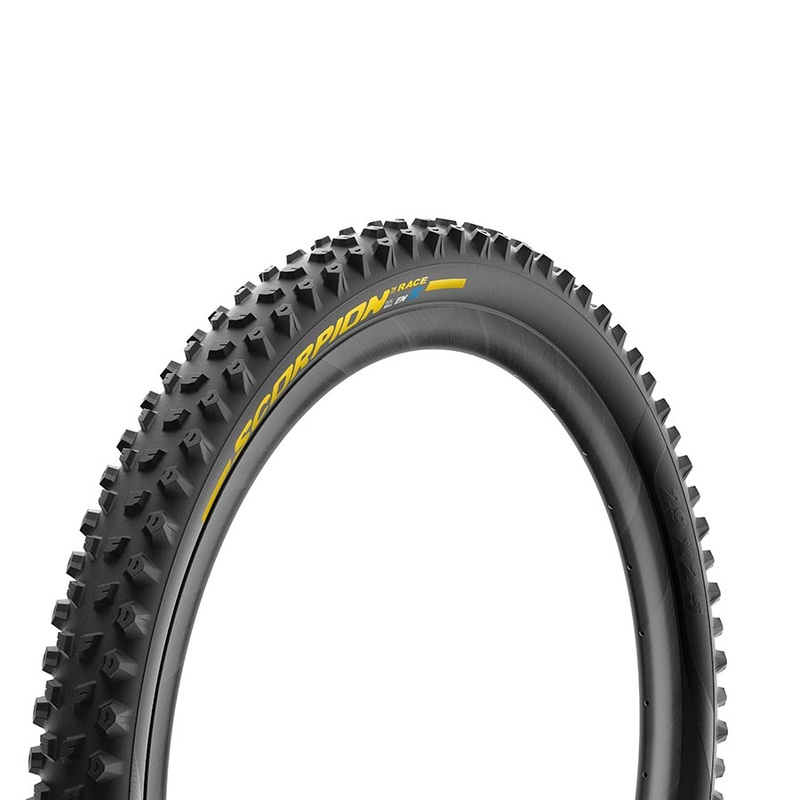 Pirelli Scorpion Race Enduro S Tire – 29 x 2.5 Tubeless Folding YLW Label Team Edition DualWALL SmartEVO DH