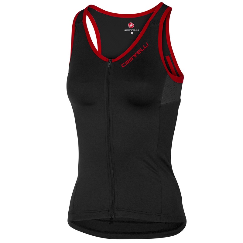 Top donna Castelli Solare – Nero rosso
