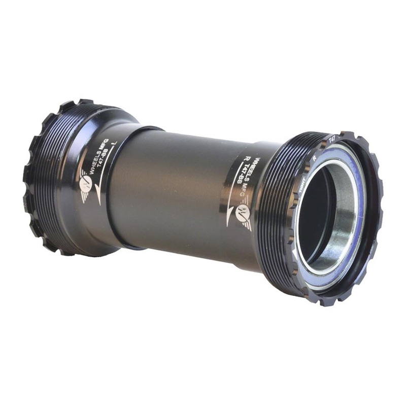 Wheels Manufacturing T47 Inboard Bottom Bracket – For 30mm Spindle ABEC-3 Bearings Fits Frames 68mm-132mm BB Shells BLK