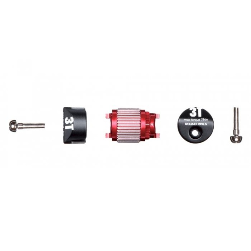 3T Seatpost Difflock mechanism with round rail cap