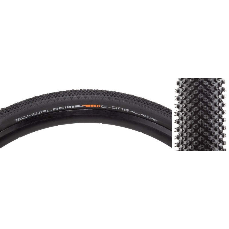 Schwalbe G-One Allround Tire 700x40C Folding Tubeless Ready Addix Speedgrip Super Ground TL Easy 127TPI Black