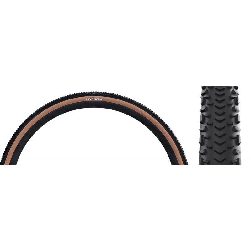 Schwalbe G-One RX Tire – 700 x 50 Tubeless Folding BLK/Transparent Evolution Line Pro Addix Race