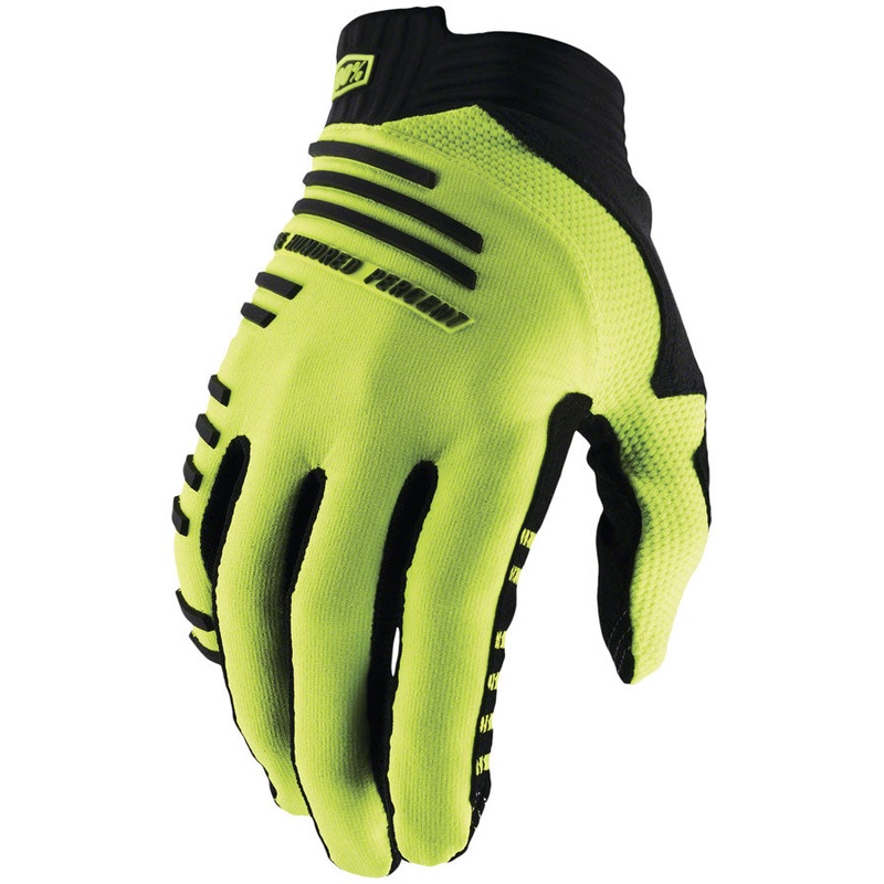 100% R-Core Gloves – Yellow Full Finger Men’s Medium