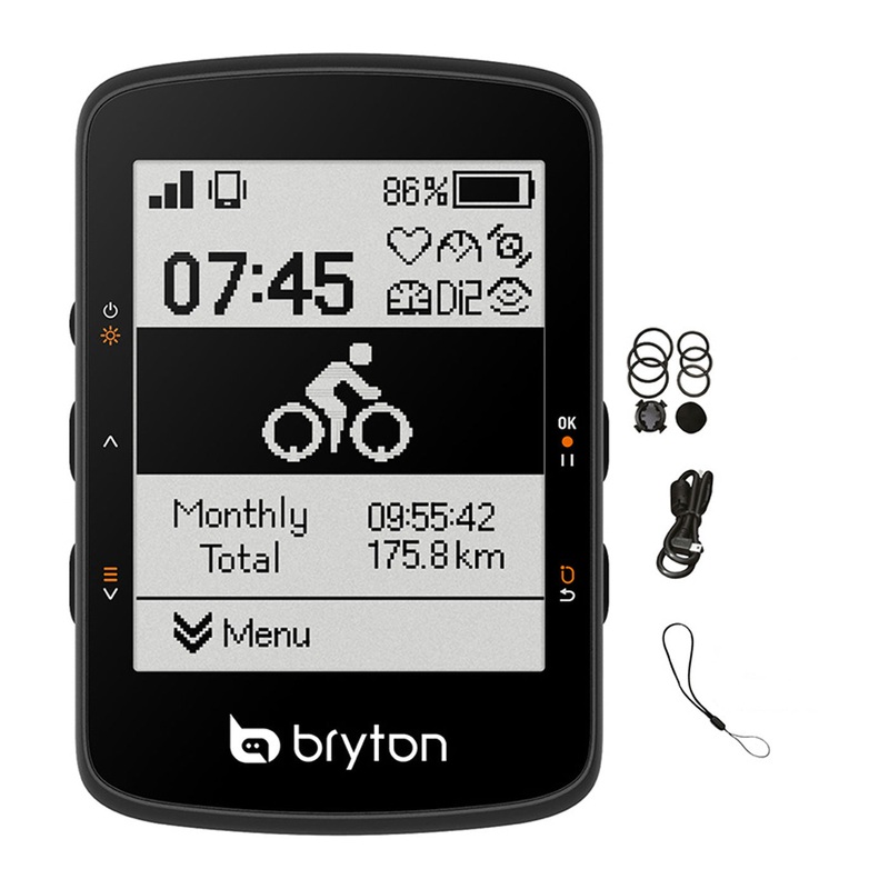 Bryton GPS RIDER 460E – Nero|Taglia unica|Nero