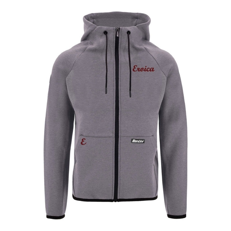 Felpa con cappuccio Santini Eroica – Grigio