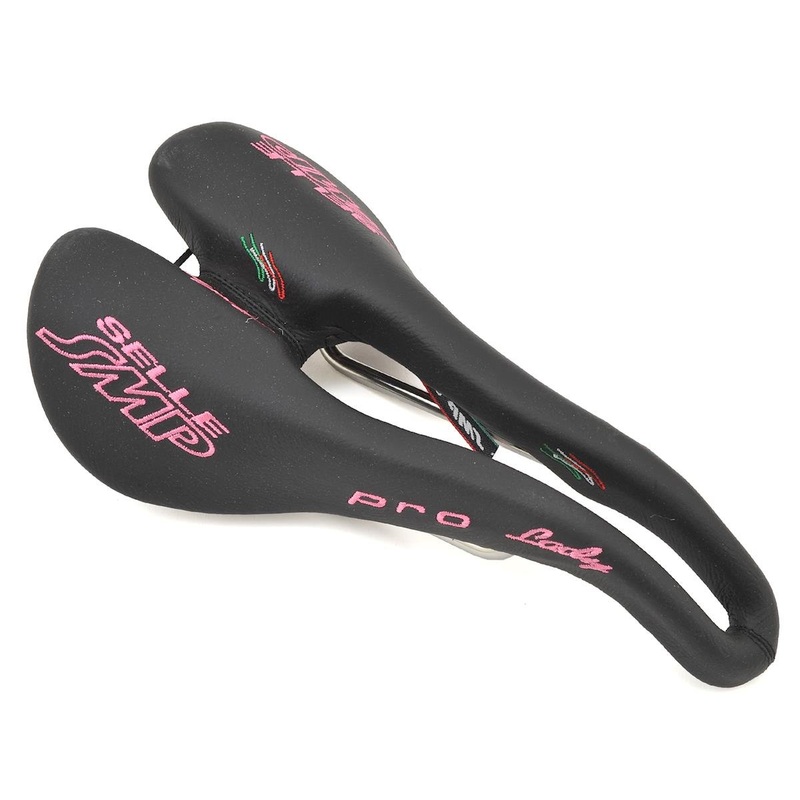 Selle SMP Pro Lady’s Saddle (Black/Pink) (AISI 304 Rails) (148mm)