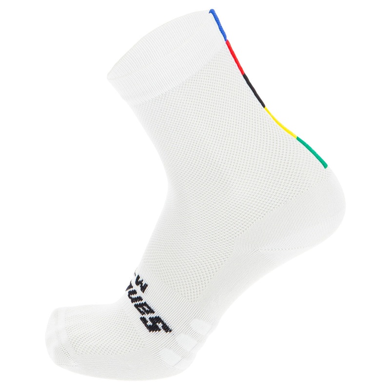 Calze Santini UCI Rainbow – Bianco