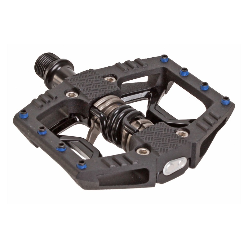 Crankbrothers Double Shot 3 Pedals – Single Side Clipless Platform Aluminum 9/16 BLK