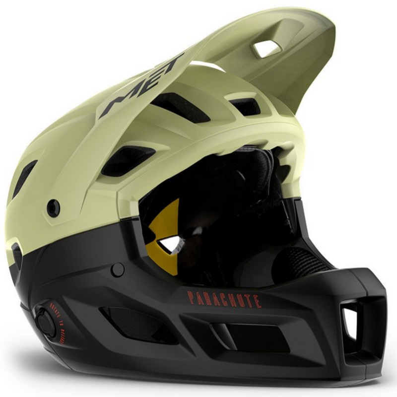 Casco Met Parachute MCR – Verde nero