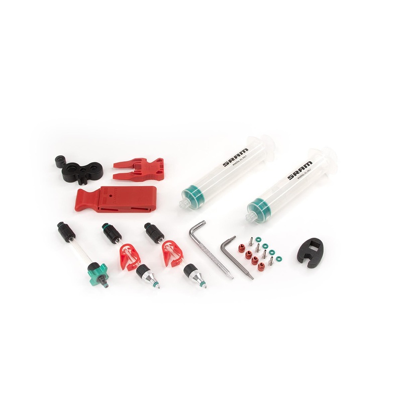 Sram Standard Mineral Oil Bleed Kit (Includes 2 Standard Syringes, M4 Fittings, Bleed Blocks, Torx Tool, Crowfoot, Bleeding Edge Fitting) – Db8/Maven:  Includes Maxima Mine