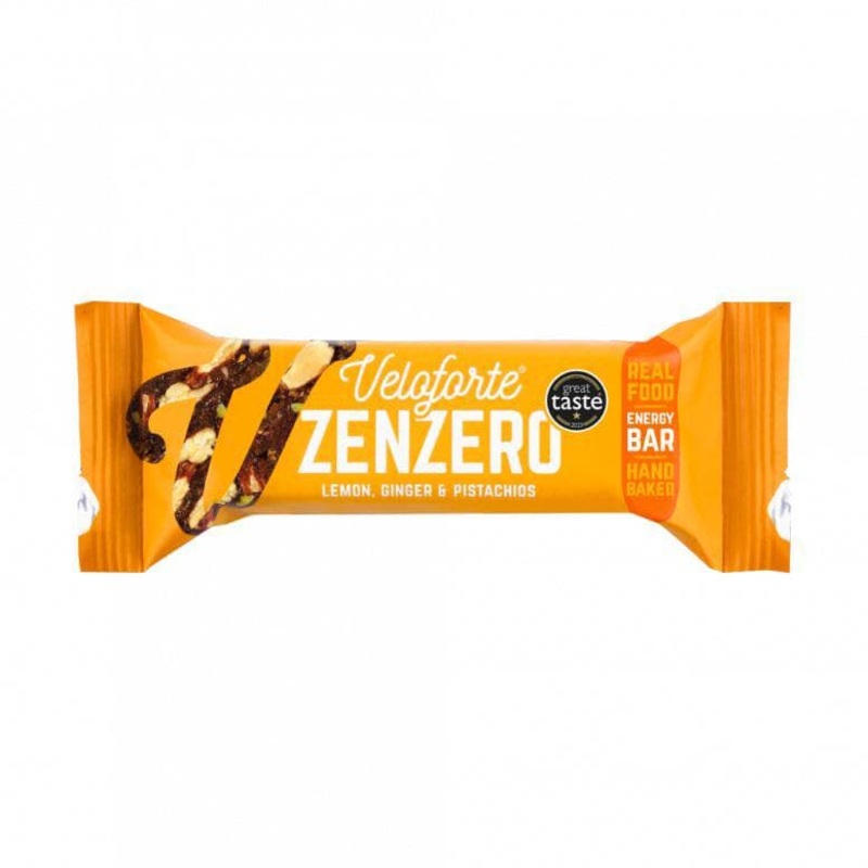 Veloforte Energy Bars – Zenzero – Lemon, Ginger & Pistachios