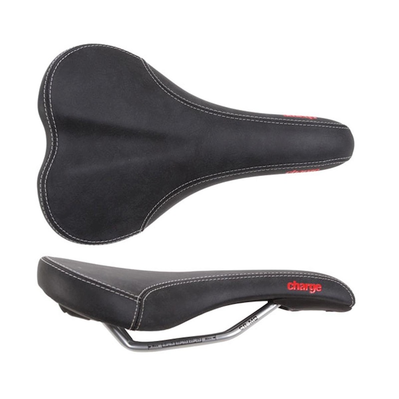 Charge Bikes Ladle Women’s Saddle (Black) (Chromoly Rails) (145mm)