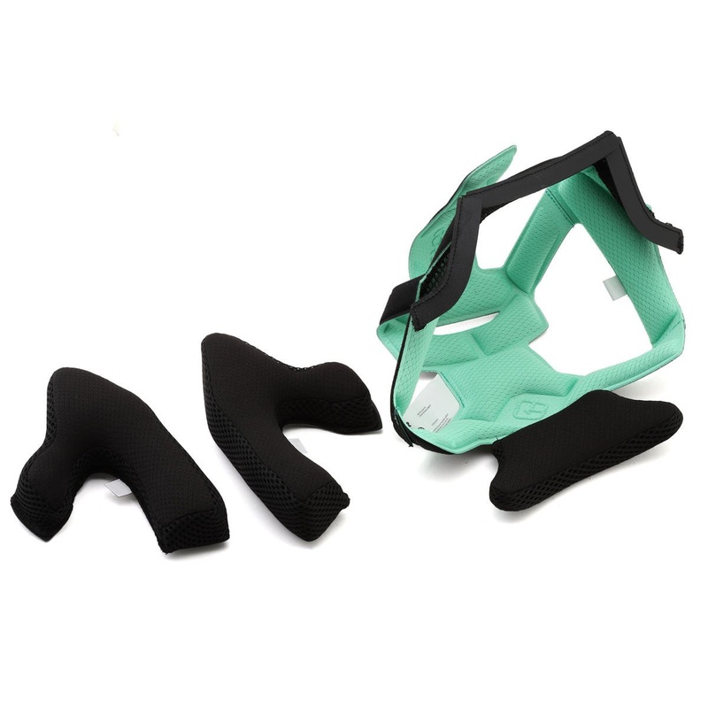 Lazer Chase KinetiCore Full Face Helmet Pad Set (Black/Aqua) (XS)