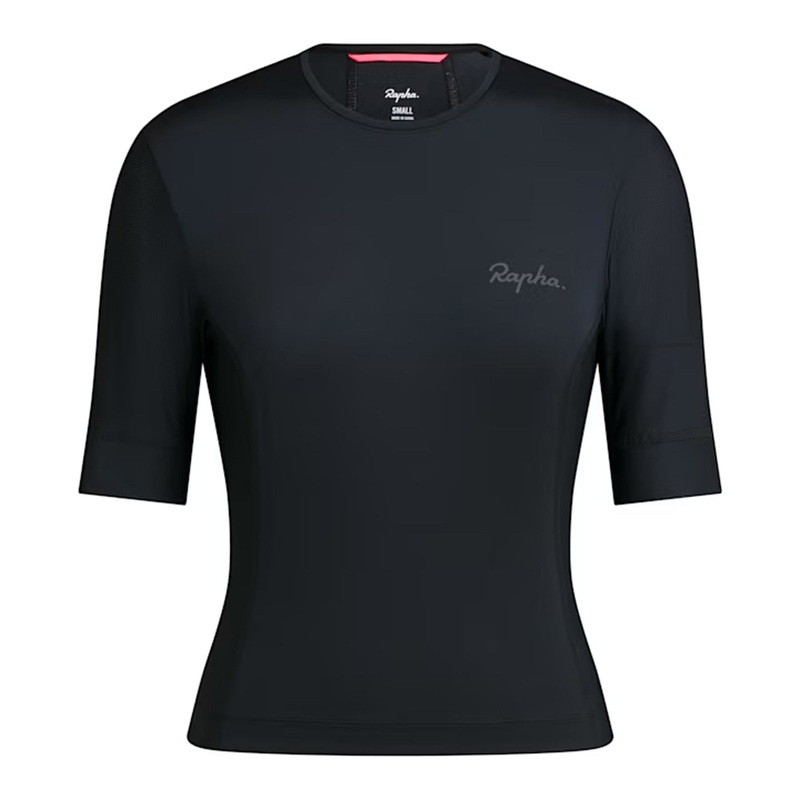 Maglia donna Rapha Cropped Cargo Top – Nero