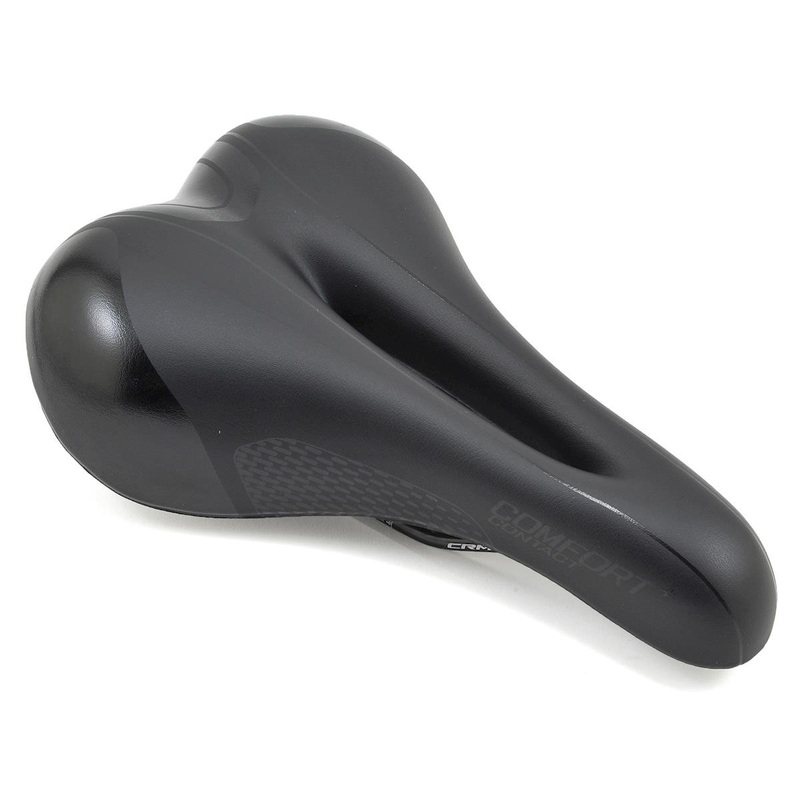 Giant Contact Comfort+ Saddle (Black) (Chromoly Rails) (169mm)