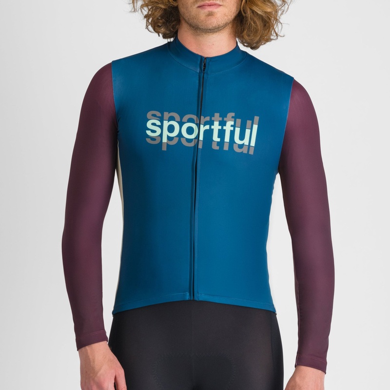 Maglia maniche lunghe Sportful Supergiara Logo – Blu
