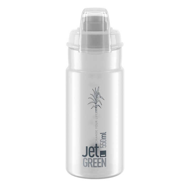 Borraccia Elite Jet Green Plus 550ml – Trasparente