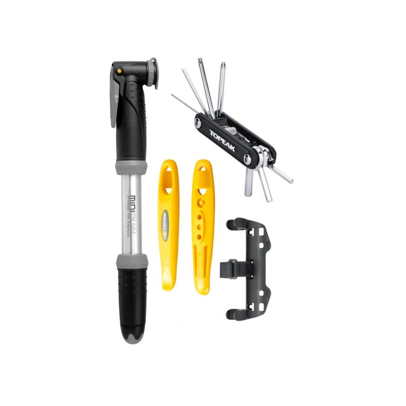 Topeak Essentials Kit|Topeak Esentials Kit Combo – Mini Dual Pump, X-Tool, Shuttle Lever 1.1