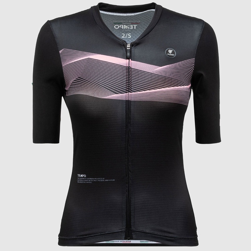 Maglia donna Pissei Tempo – Nero rosa