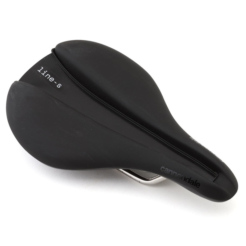 Cannondale Line S Ti Flat Saddle (Black) (Titanium Rails) (142mm)