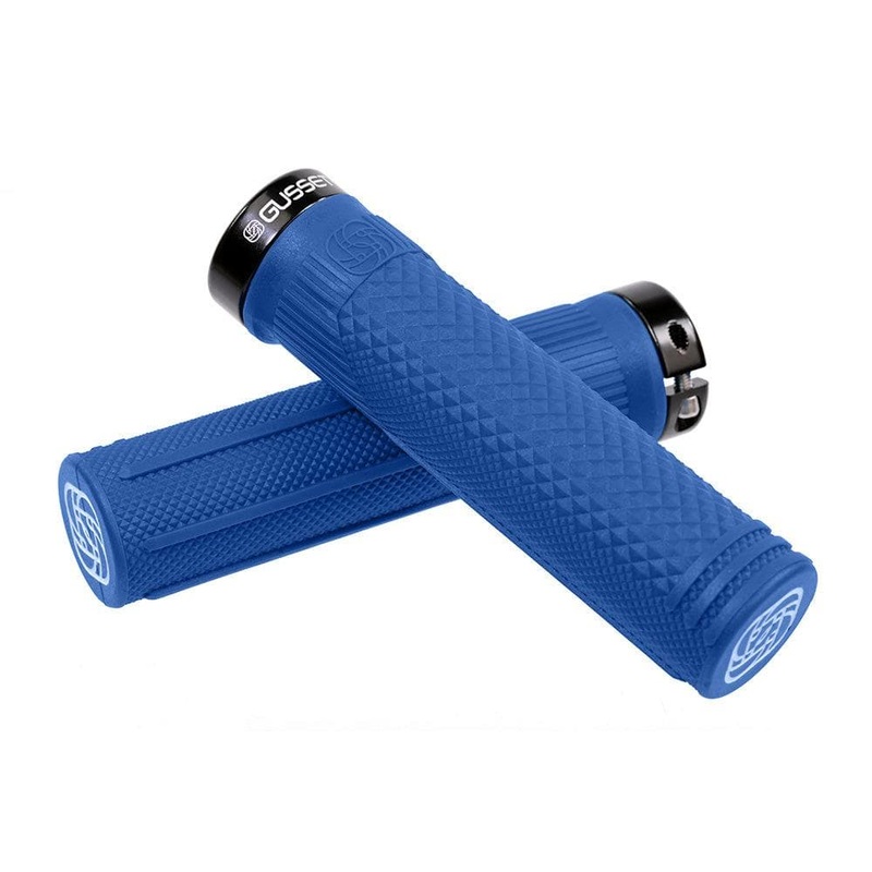 Gusset Grips S2 Clamp-On 133mm Grips Blue