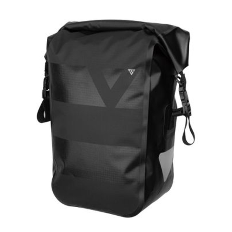 Topeak Pannier Dry Bag 15L|Topeak Pannier Dry Bag Black 15L w/reflective strap & quickclick mount