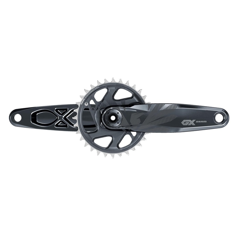 Sram Crank Gx Eagle Fat Bike 5 Dub 12S With Direct Mount 30T X-Sync 2 Cnc Chainring (Dub Cups/Bearings Not Included): Lunar 165Mm