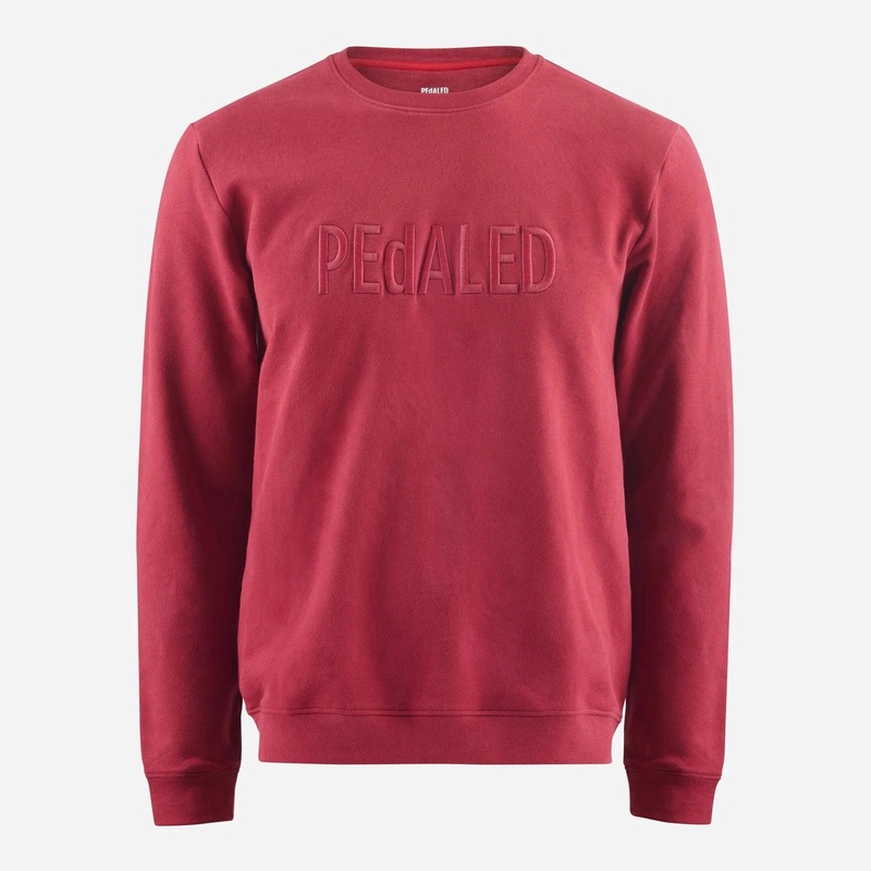 Felpa Pedaled Logo – Bordeaux|M|L|Rosso