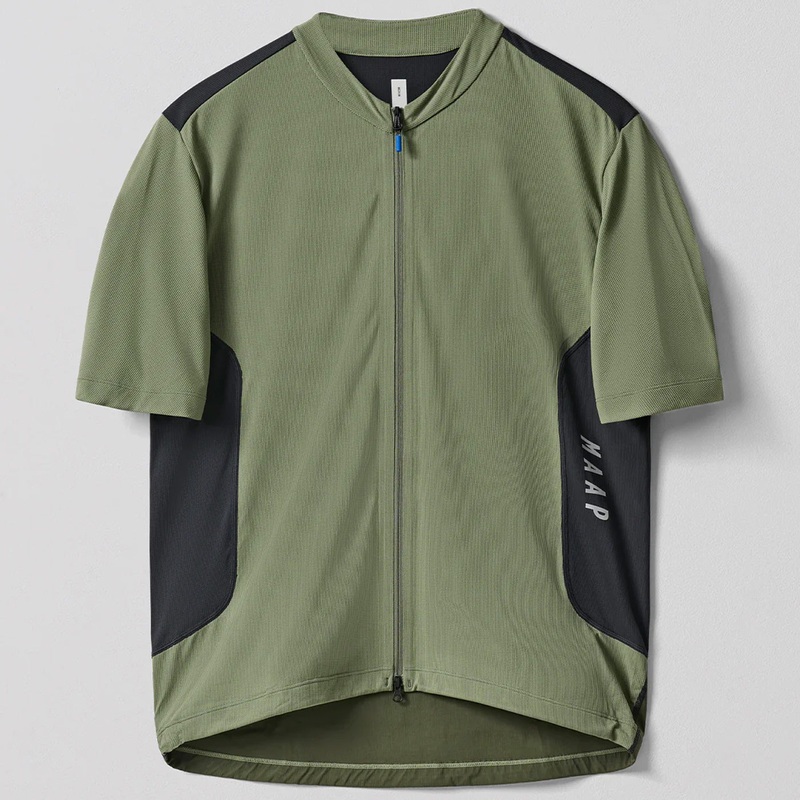 Maglia Maap Alt_Road Zip Tee – Verde