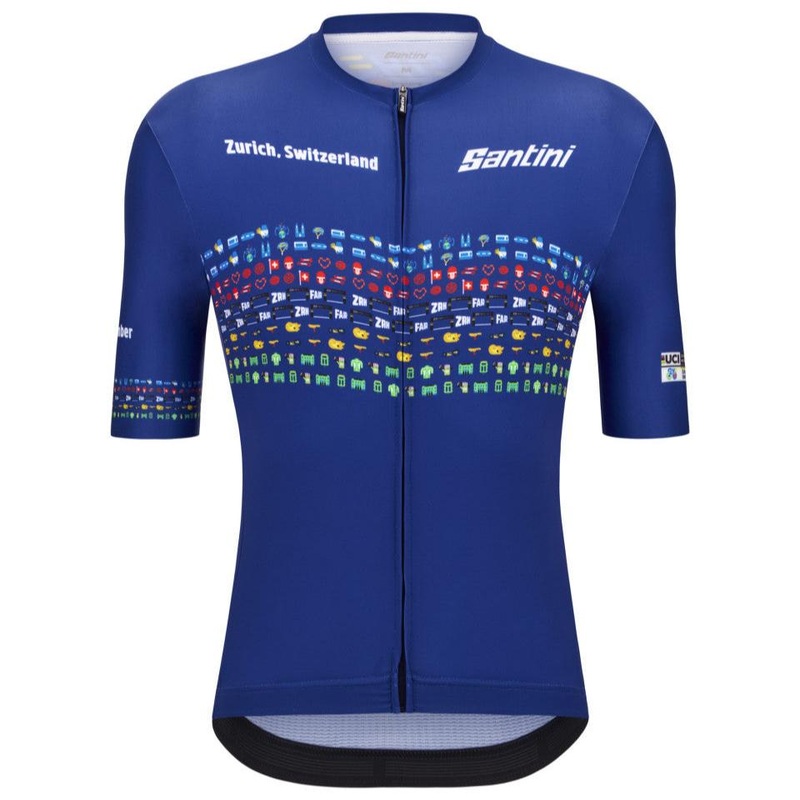 Maglia Santini UCI World Championship Zurigo 2024 – Blu