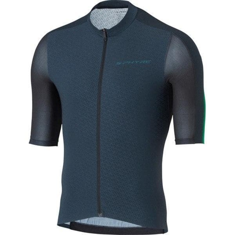 Shimano Clothing Men’s; S-PHYRE FLASH Short Sleeve Jersey; Black/Green