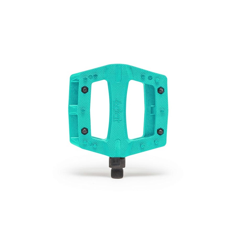 Eclat Contra Platform Pedals Body: Nylon Spindle: Cr-Mo 9/16” Turquoise Pair