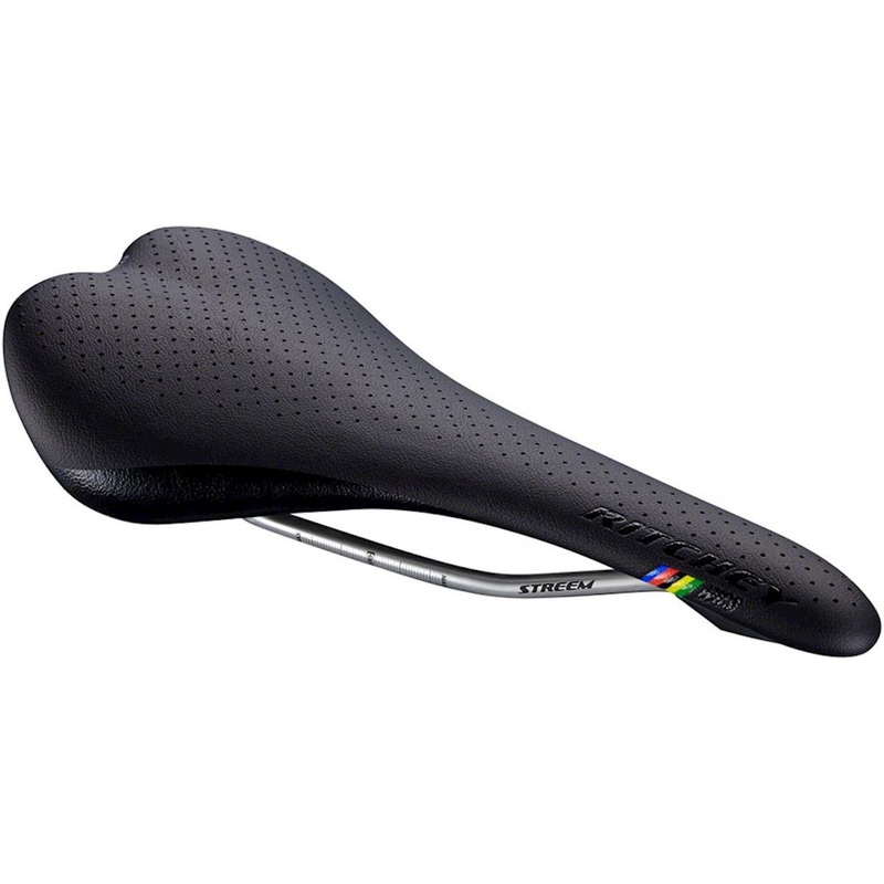 Ritchey WCS Streem Saddle (Black) (Titanium Rails) (132mm)