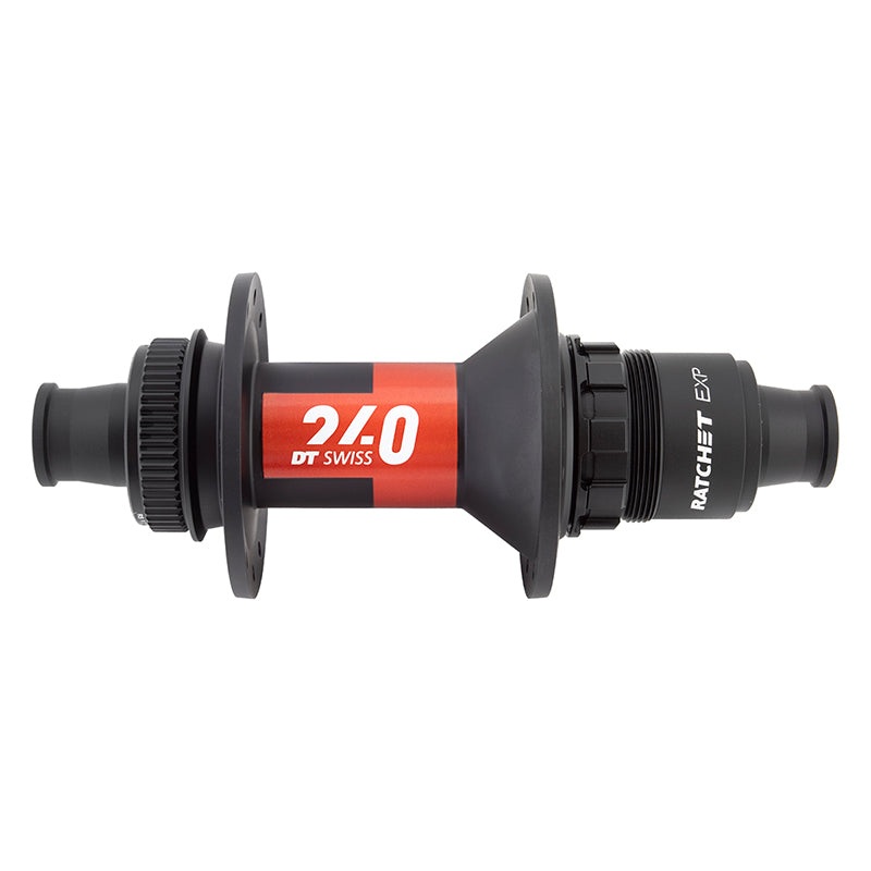 DT Swiss 240 EXP Rear Hub – 12 x 142mm Center-Lock XDR Black/Red 24H 36pt