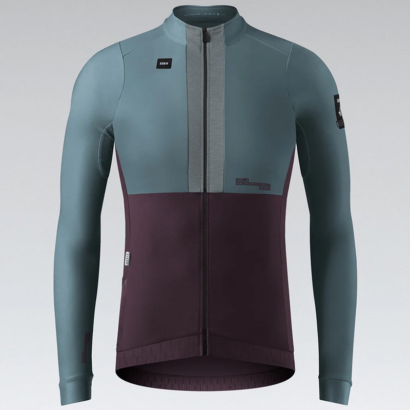 Maglia maniche lunghe Gobik Hyder Blend Lyse – Blu