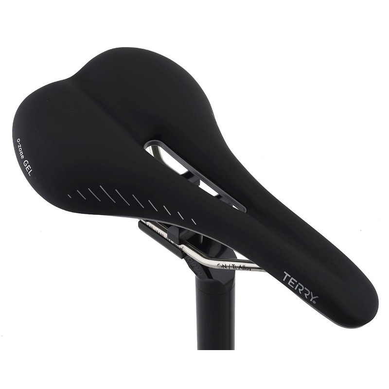 Terry Raven Ti Gel Women’s Saddle (Black) (CrN/Titanium Rails) (150mm)