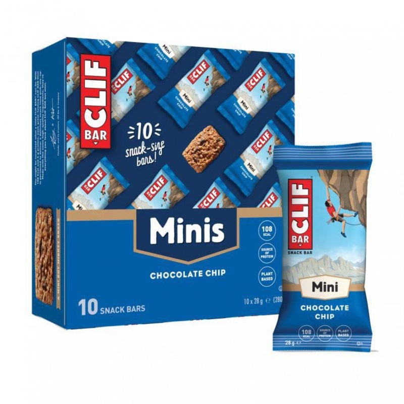 Clif Bar Mini Chocolate Chip 10 Pack 70% Organic
