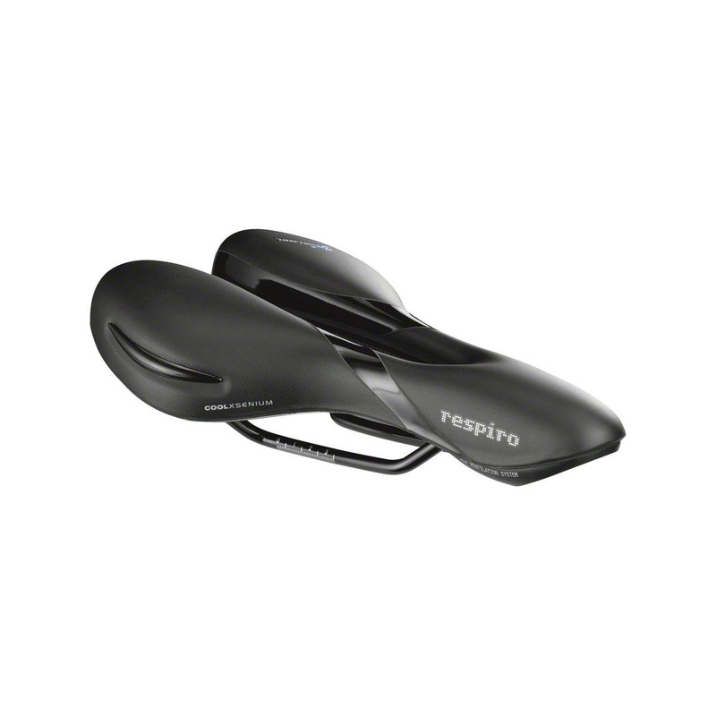Selle Royal Respiro Athletic Saddle (Black) (Manganese Rails) (163mm)