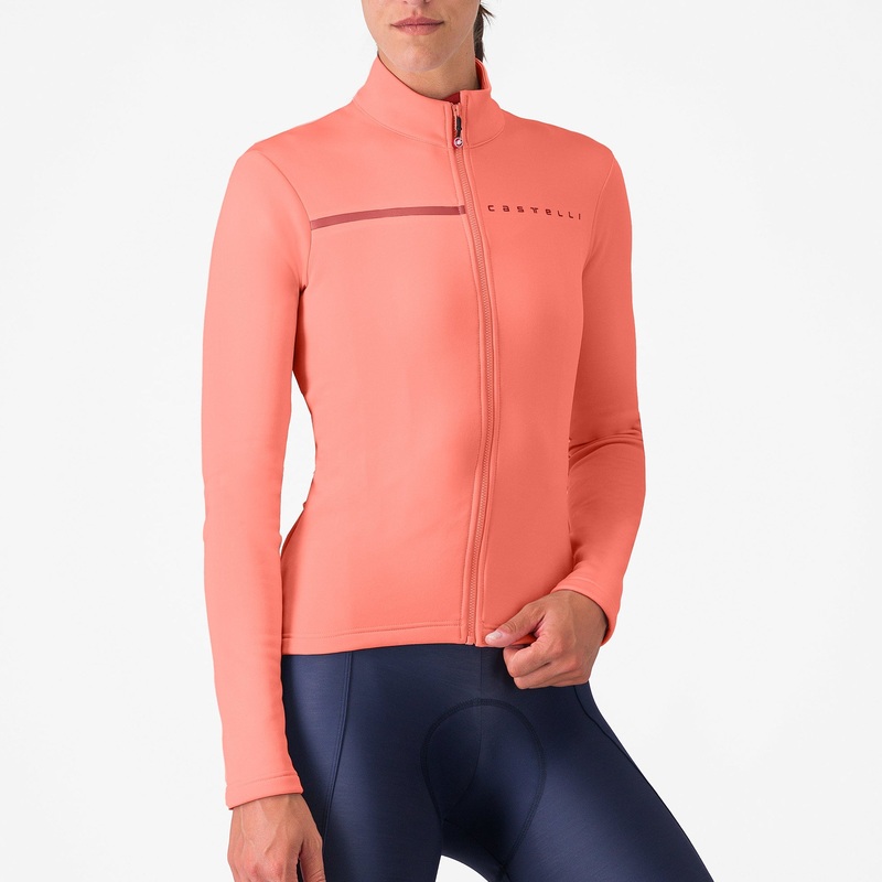 Maglia maniche lunghe donna Castelli Sinergia 2 – Rosa bordeaux