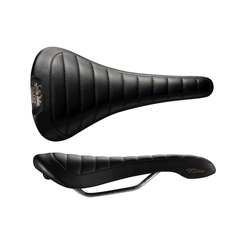 Selle Italia FLITE BONNIE Saddle (Black) (L1) (146mm Width) (Handmade) (Leather)
