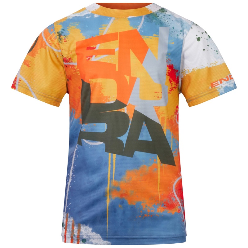 Maglia bambino Endura Singletrack Core Tee – Giallo