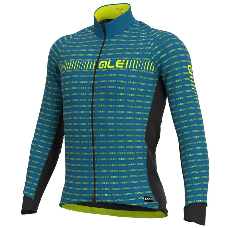 Maglia maniche lunghe Ale PRR Green Road – Blu giallo