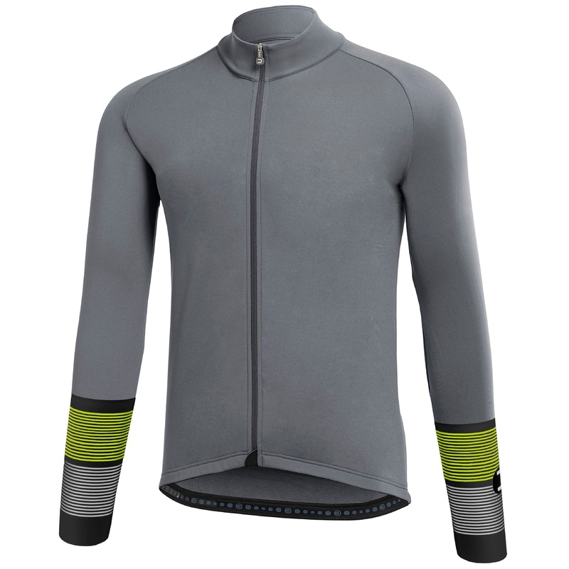 Maglia maniche lunghe Dotout Prime – Grigio giallo
