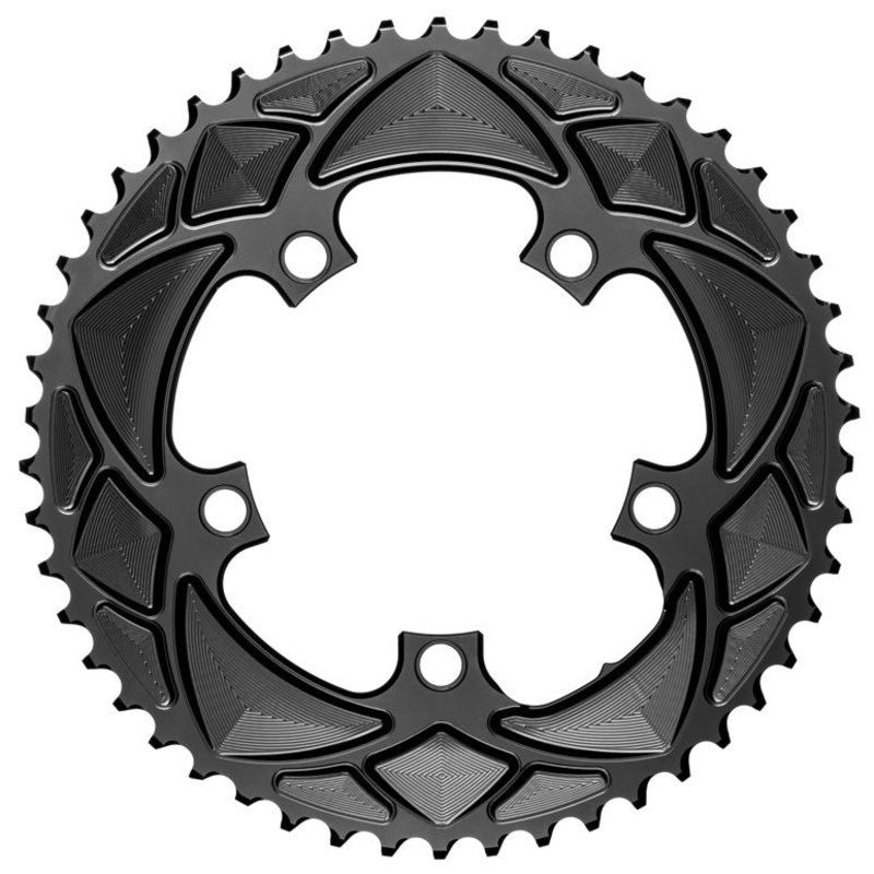 Absolute Black Round Chainring 5x110BCD 50T – Black
