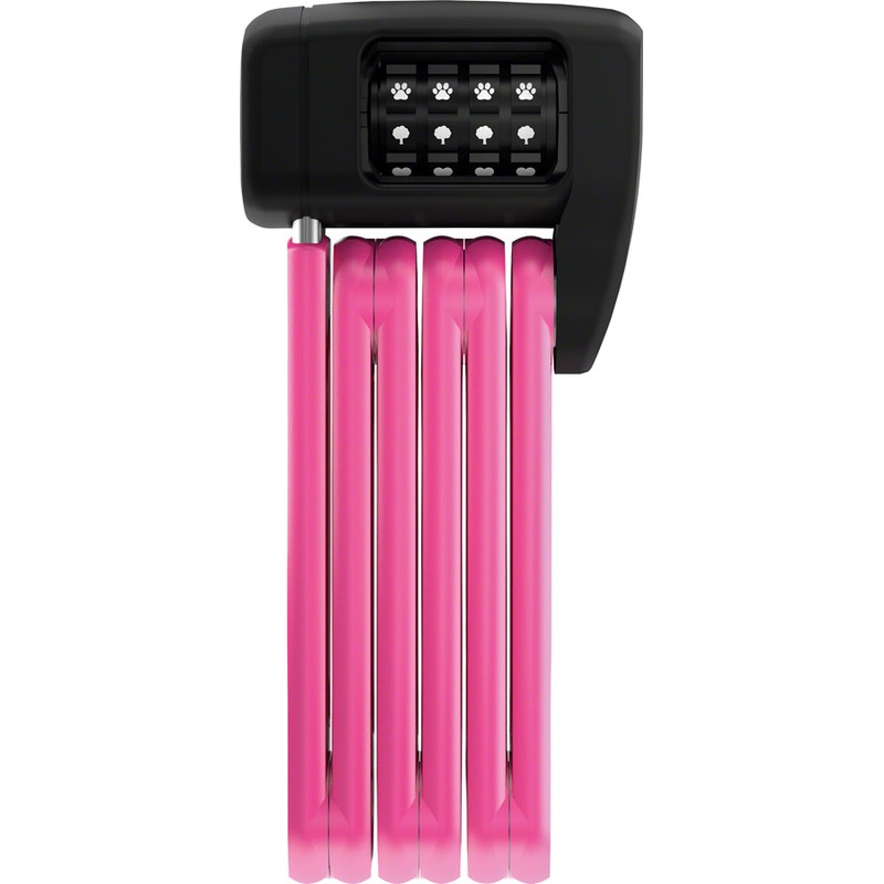 Abus BORDO Lite Mini 6055C/60 Folding Lock – Symbols Combination 2′ 5mm Pink