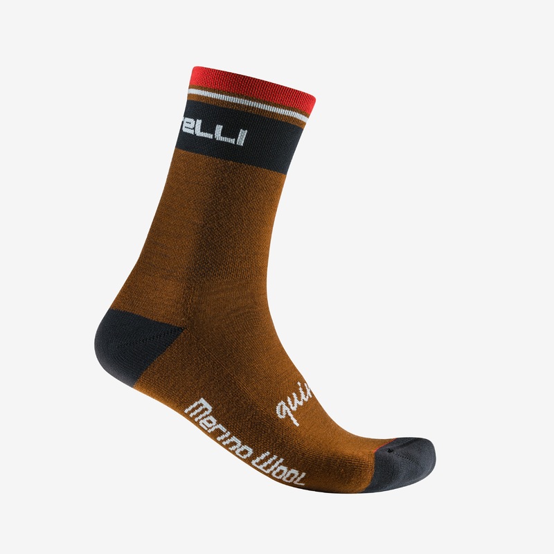 Calze Castelli Quindici Soft Merino – Marrone