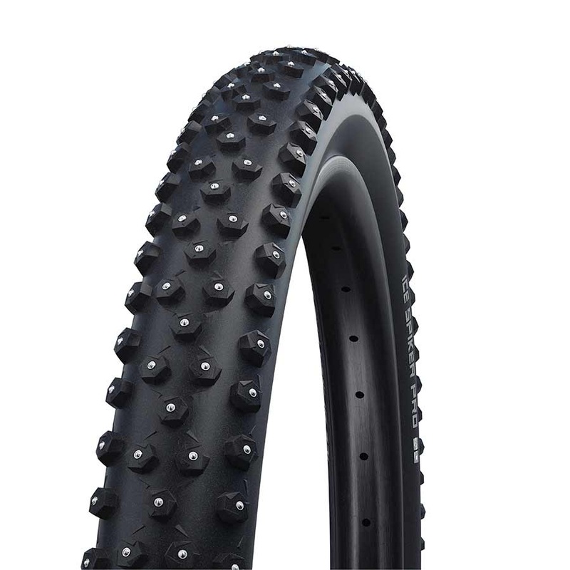 Schwalbe Ice Spiker Pro Tire 27.5”x2.25 Folding Clincher Winter DD Raceguard 67TPI Black