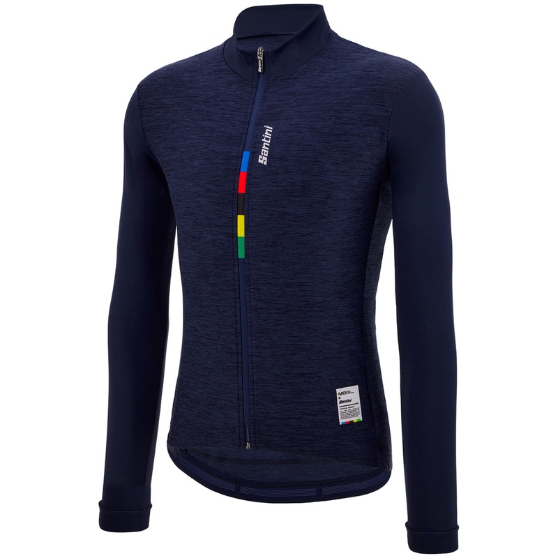 Maglia maniche lunghe Santini UCI Official Pure – Blu